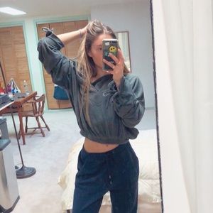 Free people cropped hoodie